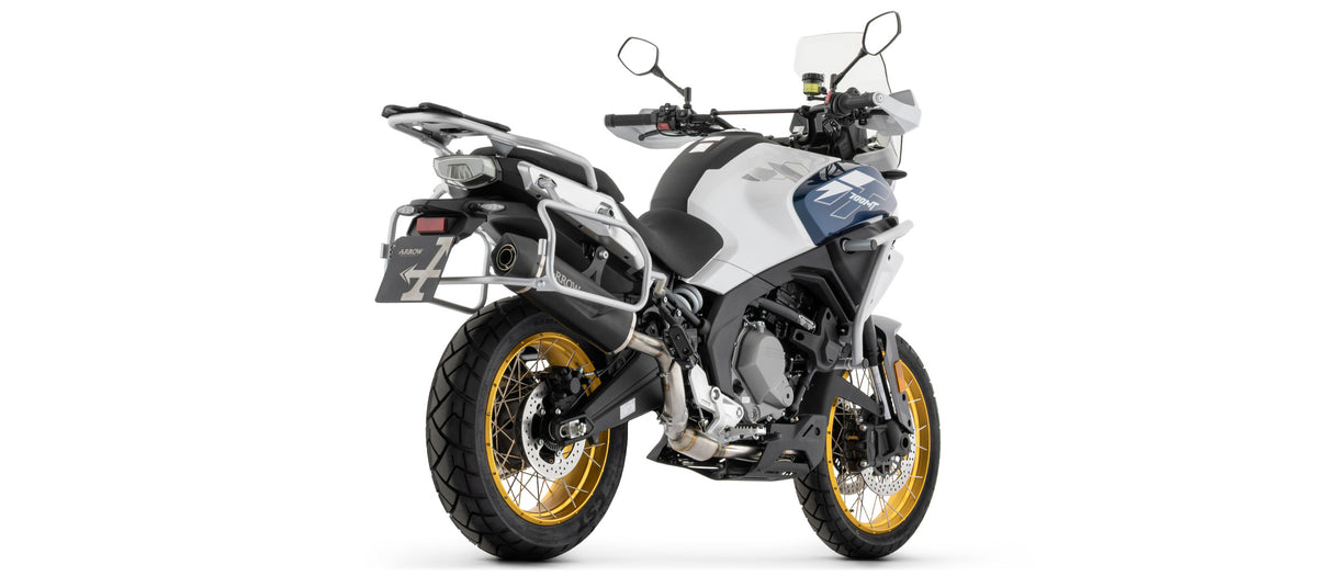 Arrow Full System With Indy Race Evo Aluminium Dark" Slip On With Carbon Fiber End Cap"