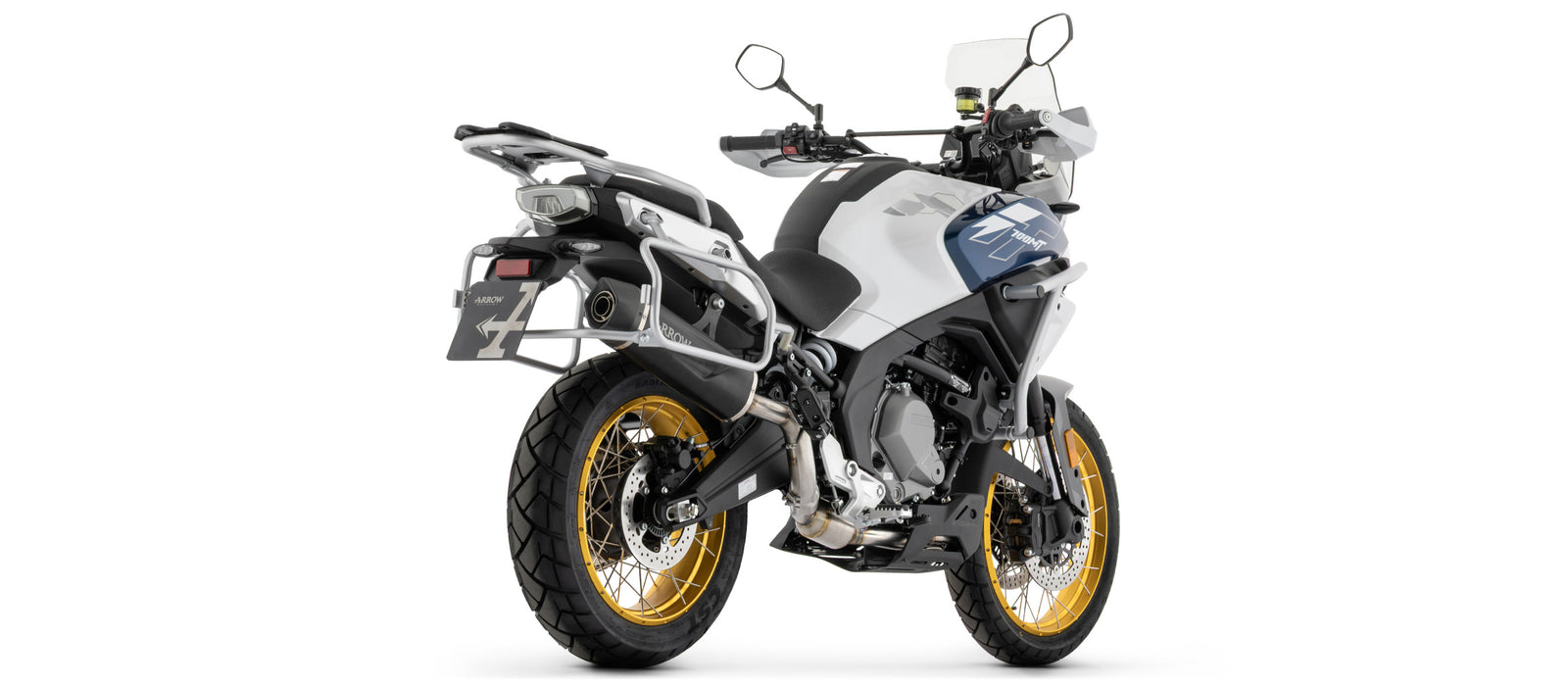 Arrow Full System With Indy Race Evo Aluminium Dark" Slip On With Carbon Fiber End Cap"