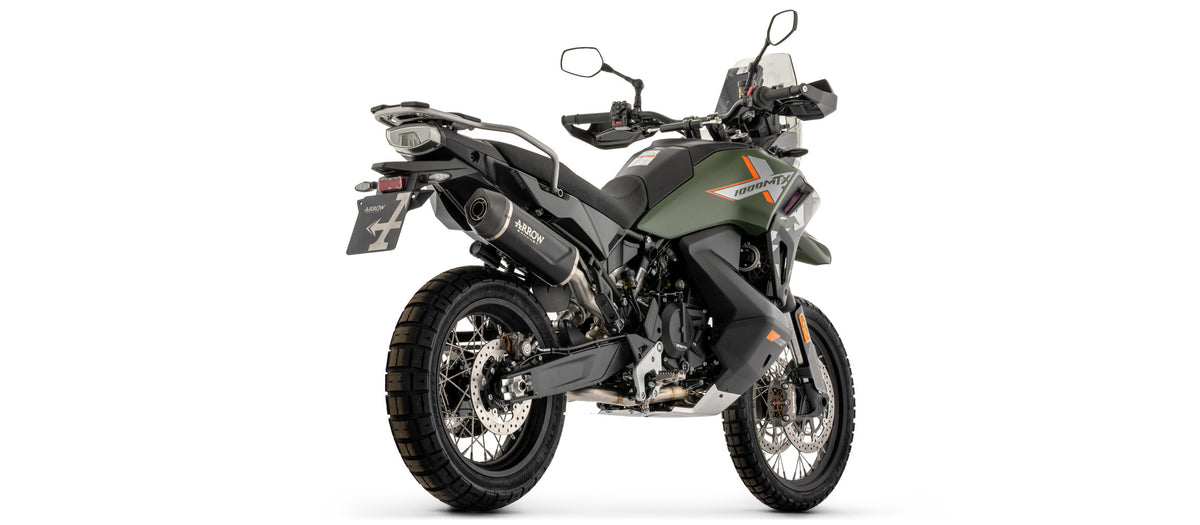 Arrow Full System With Indy Race Evo Aluminium Dark" Slip On With Carbon Fiber End Cap"