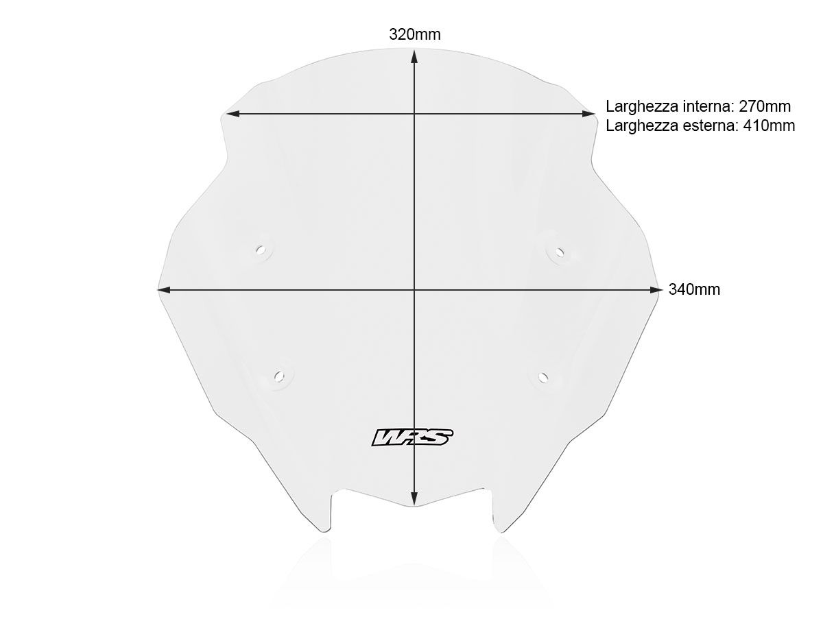 WRS SPORT WINDSCREEN KAWASAKI Z 1000 SX / NINJA 1000 SX 2017-2025