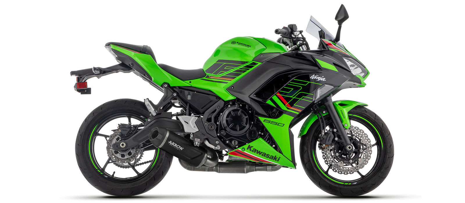 Arrow Full System With Indy Race Evo Aluminium Dark" Slip On"