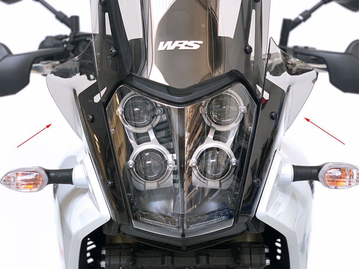 PAIR OVERSIZE SIDE DEFLECTORS WRS YAMAHA TENERE 700 2019-2024