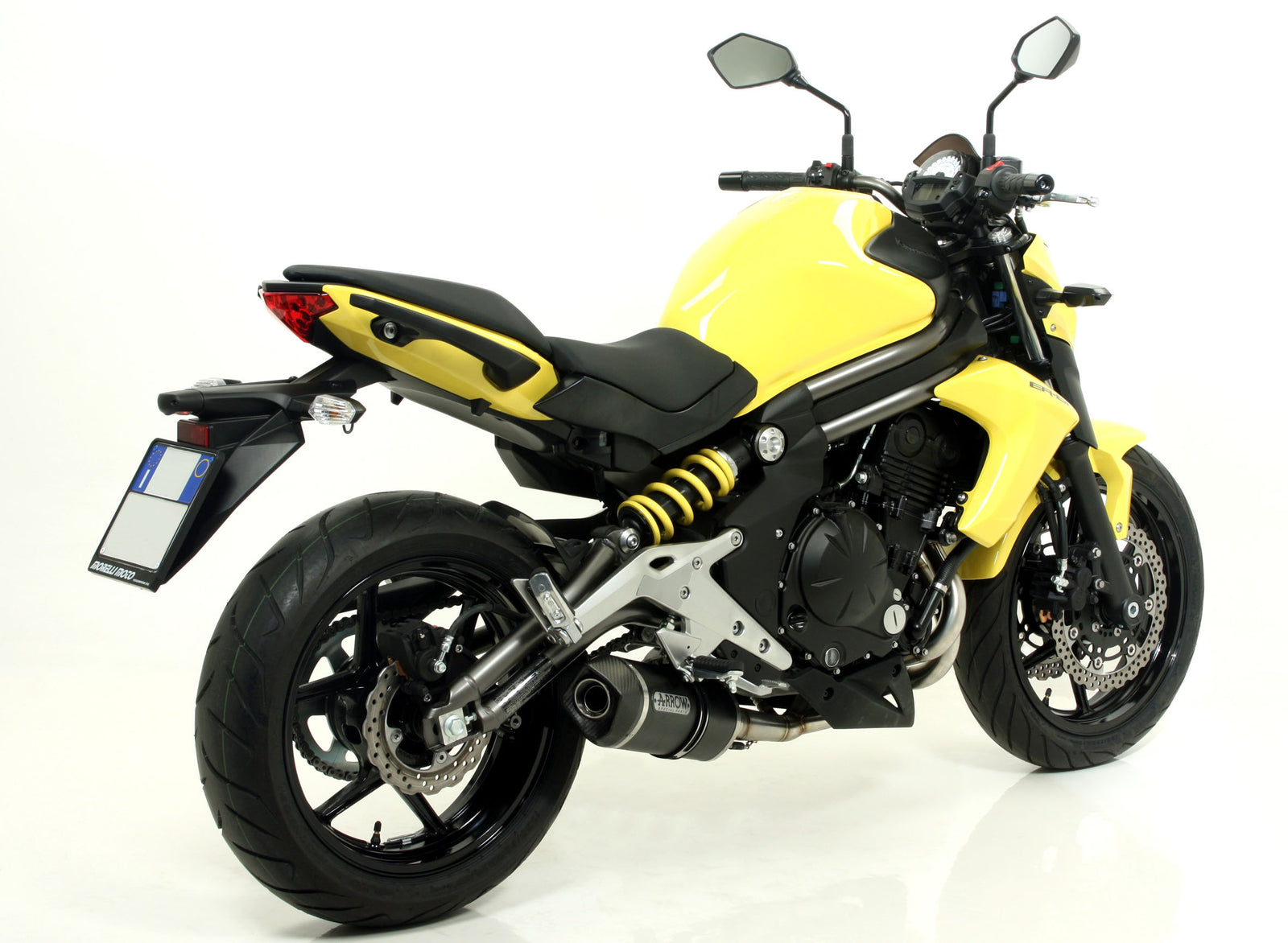 Arrow Race-Tech Aluminium Dark" Slip On With Carbon End Cap"