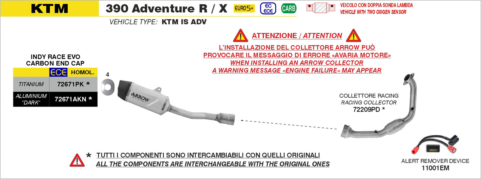 Arrow 72209PD Racing Header