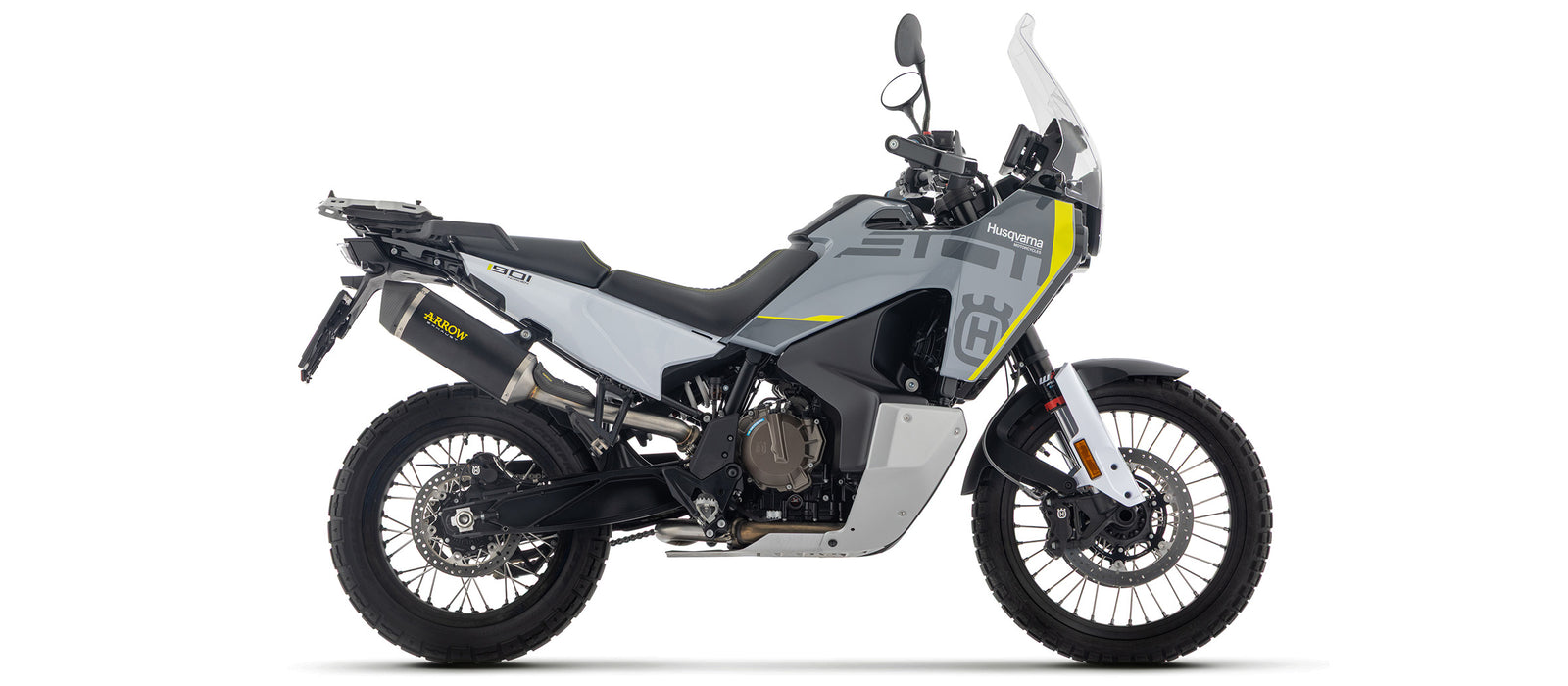 Arrow Race-Tech Aluminium Dark" Slip On With Carbon End Cap"