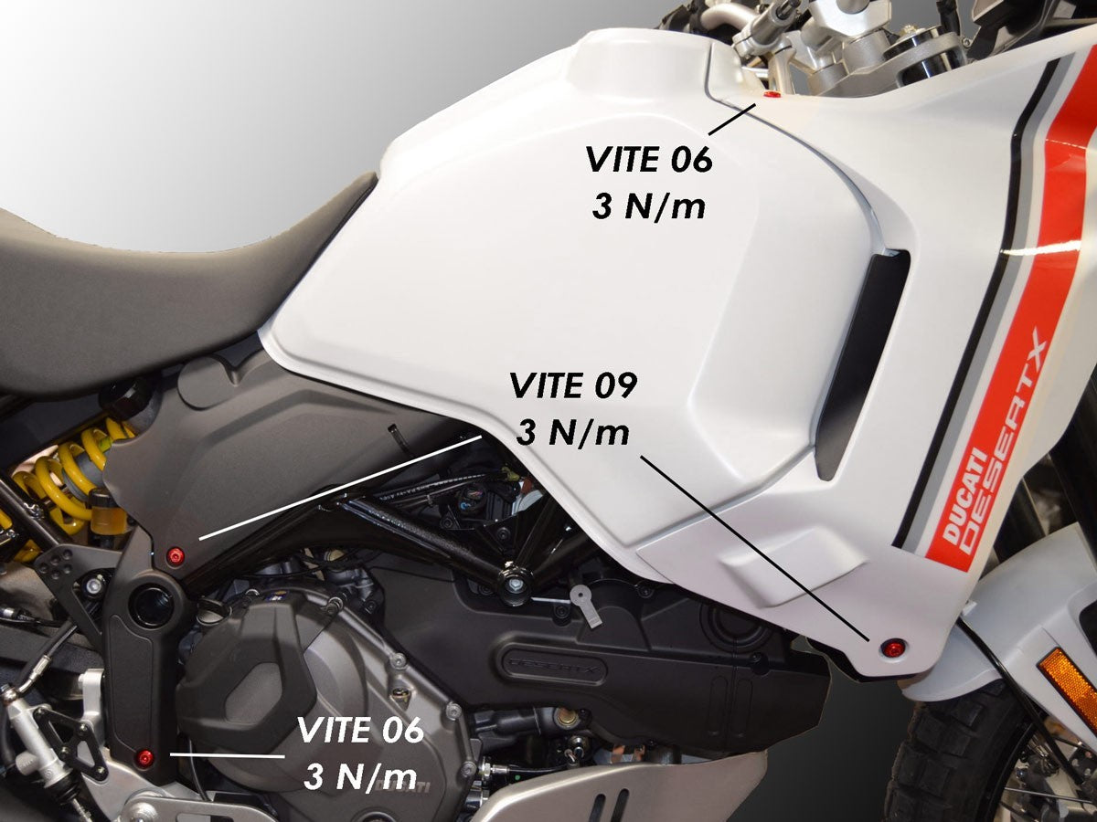 KVT31 - DESERTX KIT SCREWS FRAME FAIRING