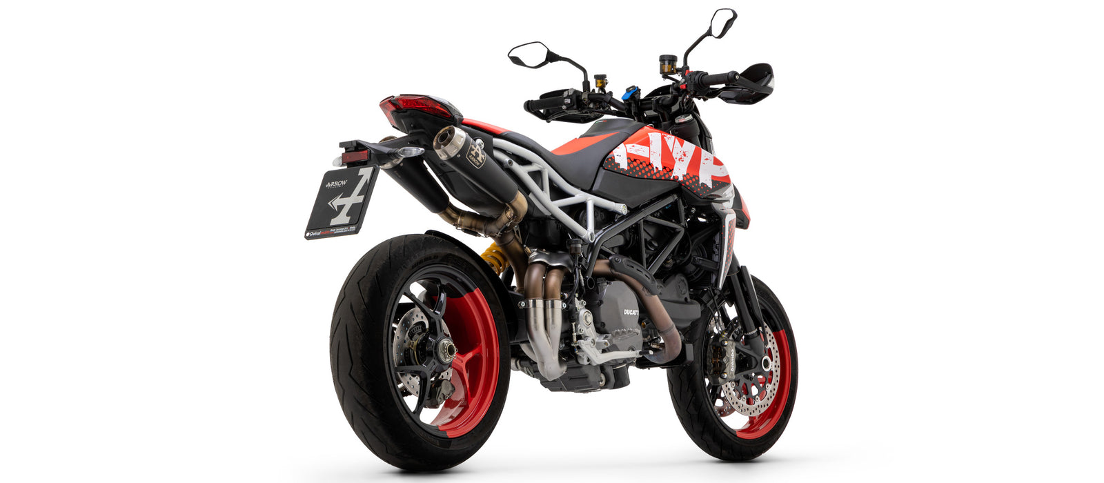 Arrow Pro-Race Nichrom Dark" Slip Ons + Non Catalytic Link Pipe"