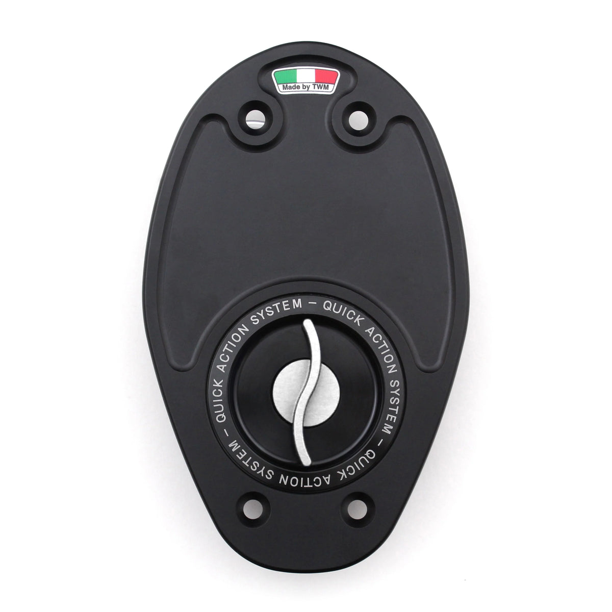 TWM CNC Aluminum Gas Cap / Fuel Cap with Silver Center Cap for Ducati Motorcycles