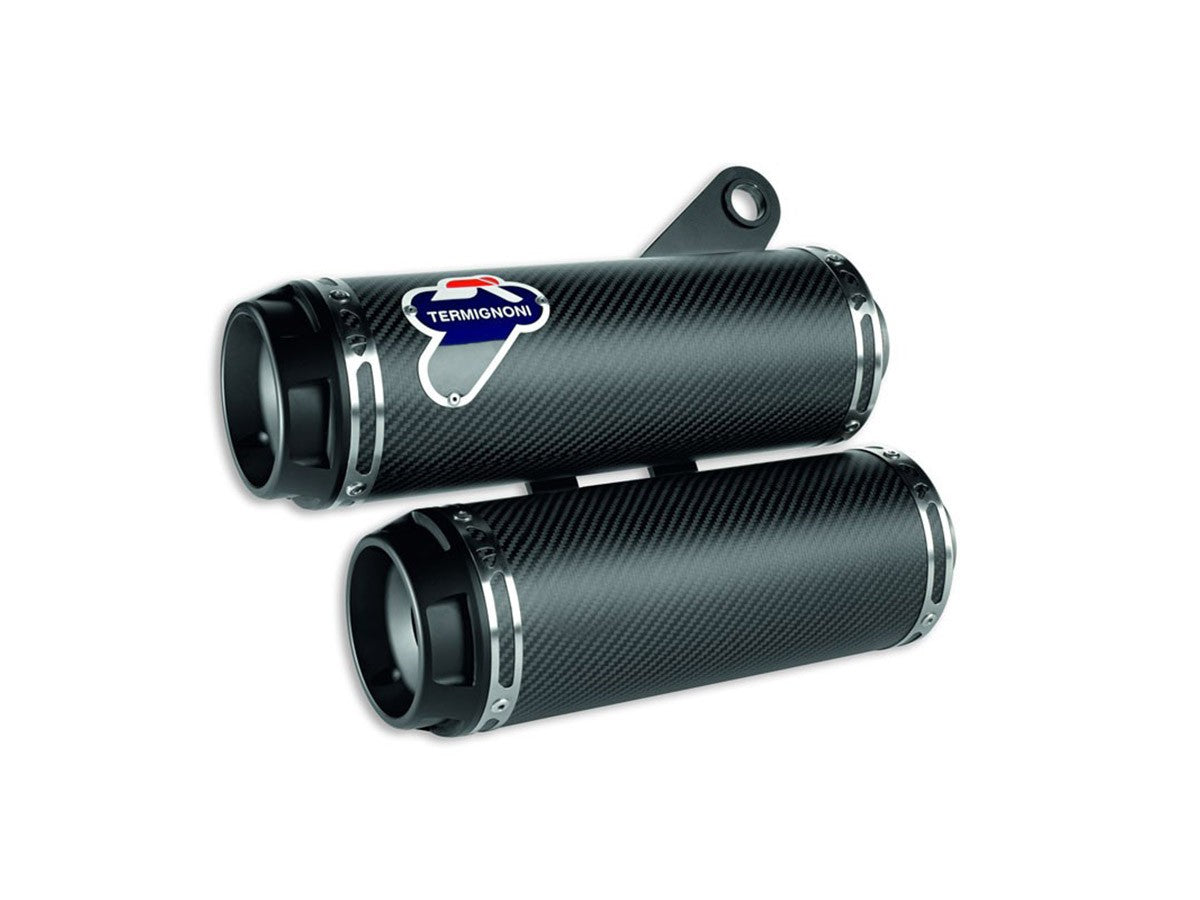 003CR Pair Of Termignoni Carbon Racing Silencers Ducati Monster 1200