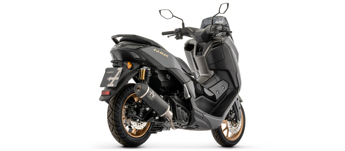 Arrow Full System With Urban Aluminium Dark" Slip On With Steel "Dark" End Cap"