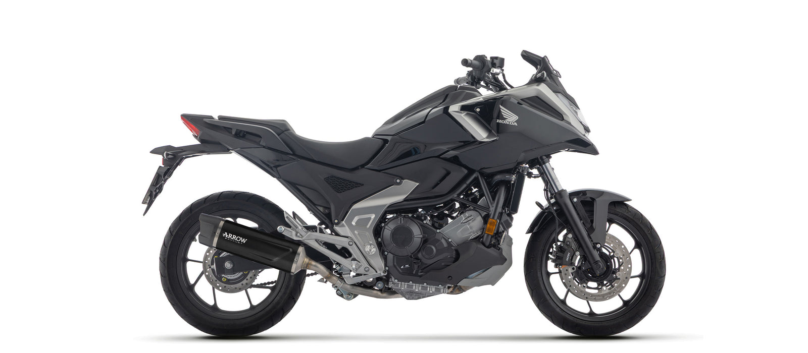 Arrow Indy Race Evo Aluminium Dark" Slip On With Carbon End Cap"