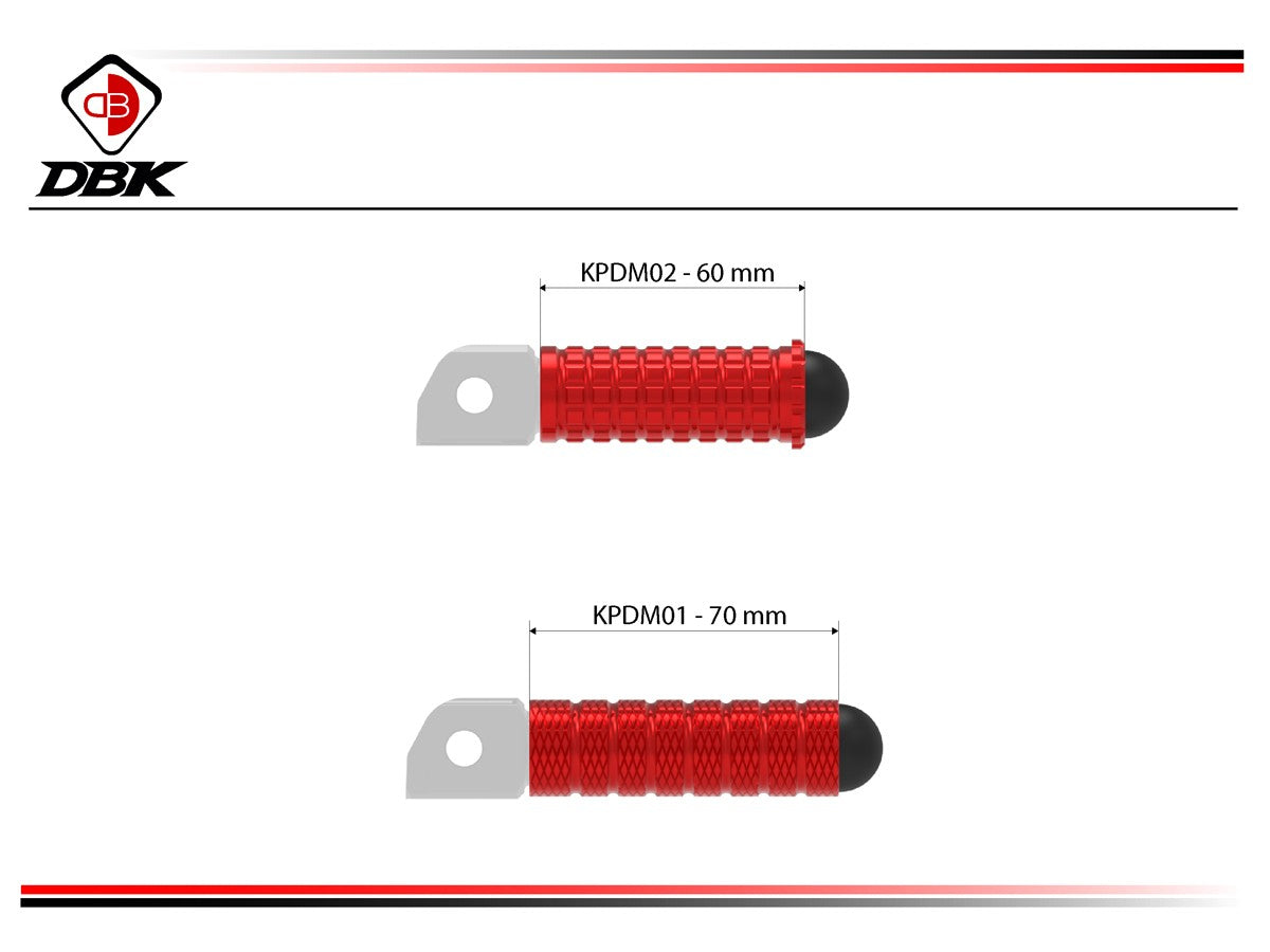 Ducabike DBK KPDM02 Racing Footpegs