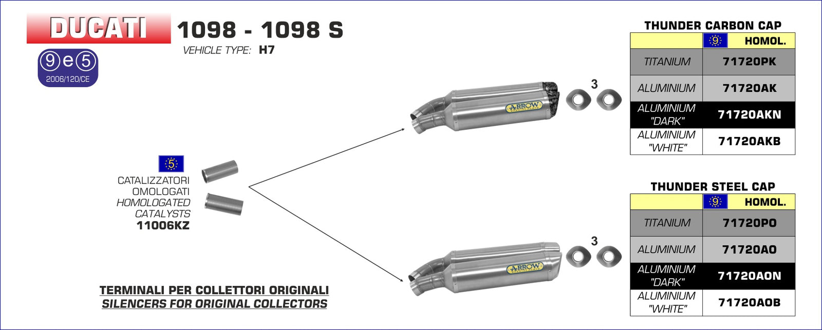 Arrow 11006KZ Catalytic Converters Kit