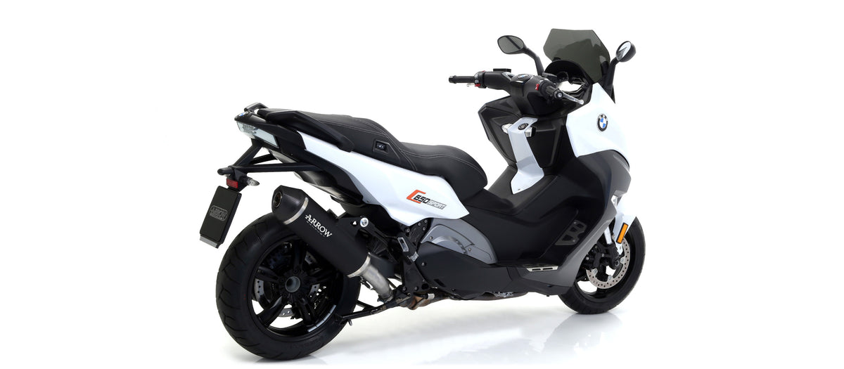 Arrow Race-Tech Aluminium Dark" Slip On With Carbon End Cap"