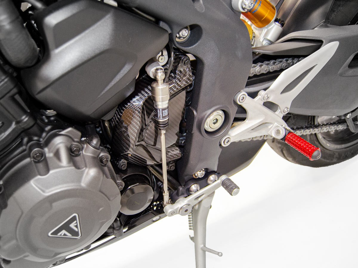CRB70L - TRIUMPH ST GLOSSY CARBON SPROCKET COVER