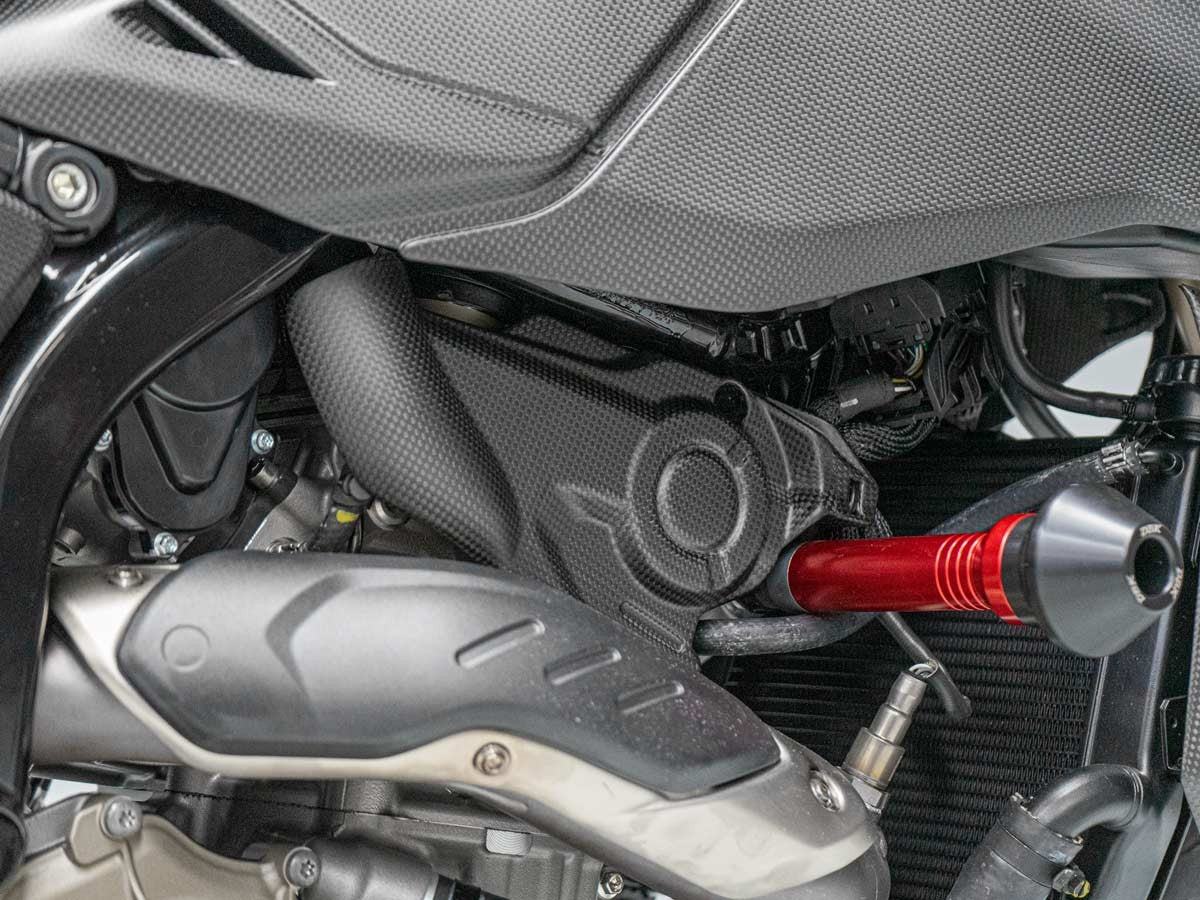 CRB155O HM 698 Mono Matt Carbon Engine Cover RH