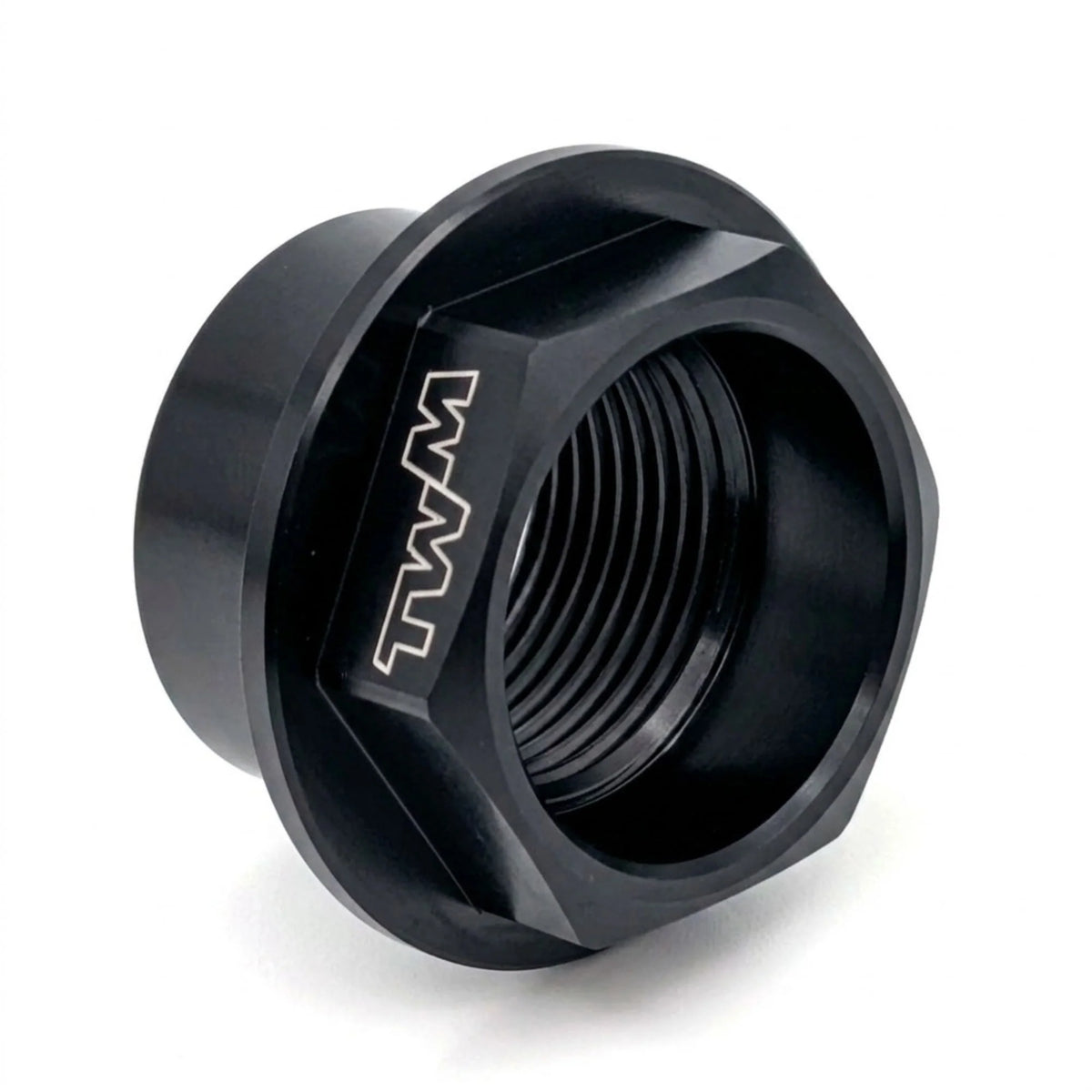 TWM CNC Aluminum Front Wheel Axle Nut in Black for Ducati - DRAD.02.N