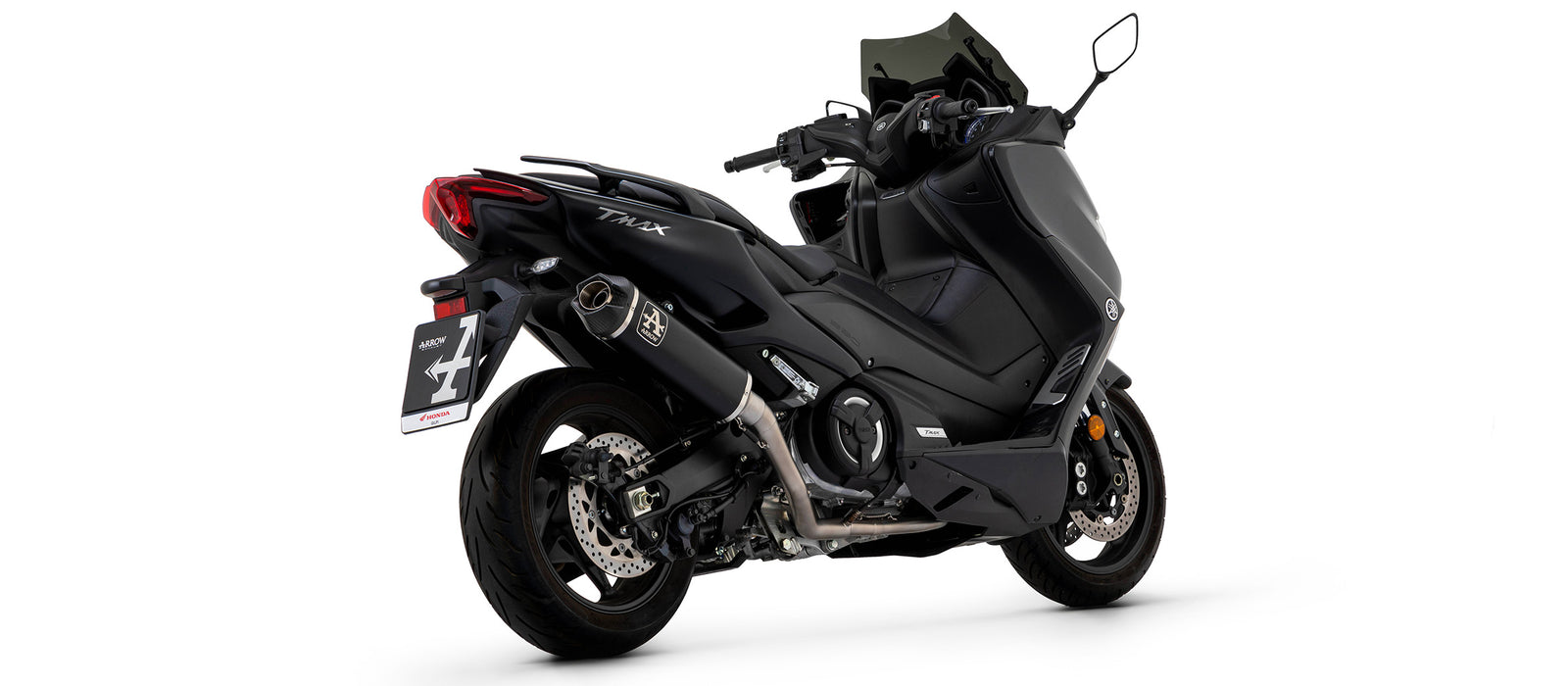 Arrow Full System With Indy Race Titanium Dark" Slip On"