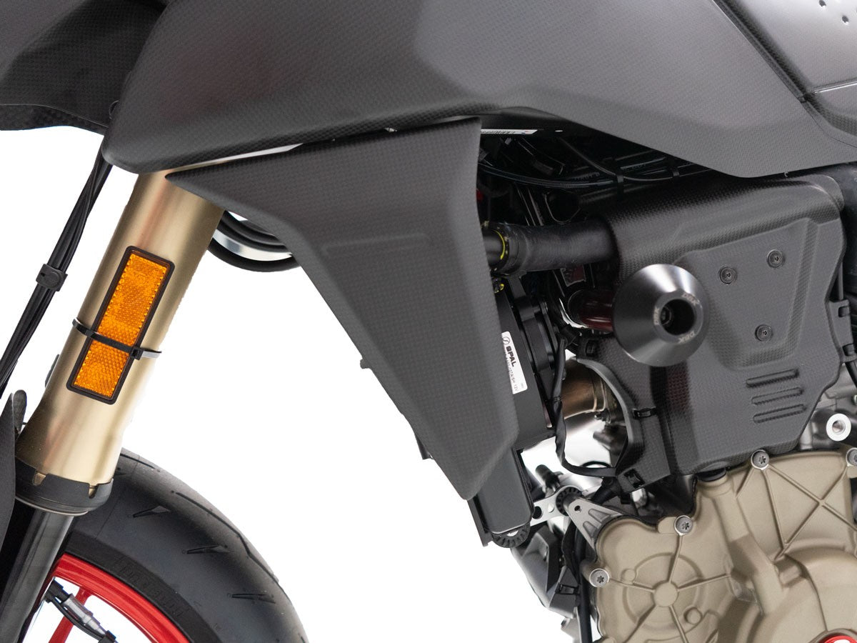 CRB154O - HM 698 MONO MATT CARBON RADIATOR COVERS