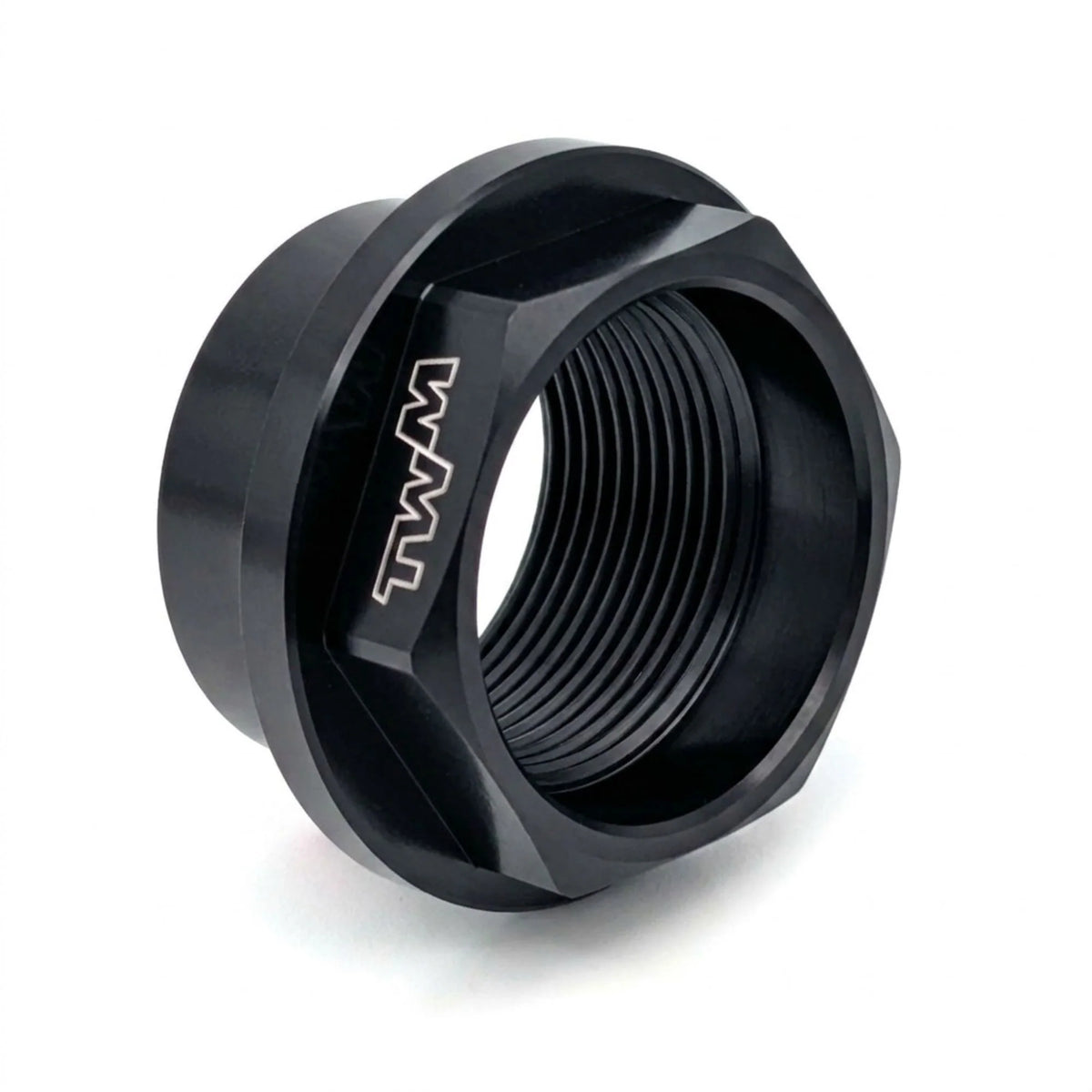 TWM CNC Aluminum Front Wheel Axle Nut in Black for Ducati - DRAD.01.N