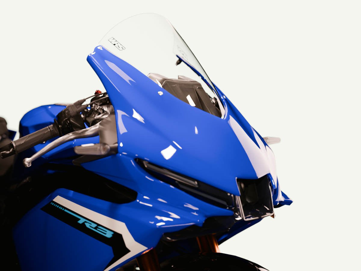 WRS Race High Windscreen Yamaha R3 2019-2026 - CLEAR