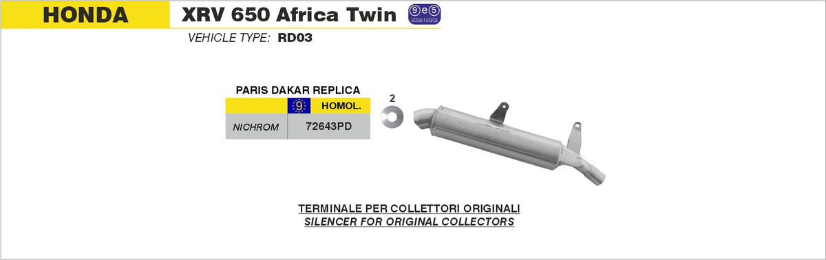 Arrow 72643PD Paris-Dakar Replica Slip On