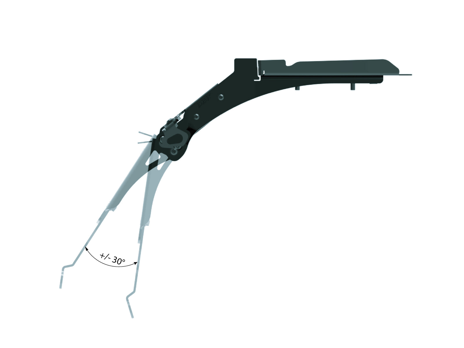 PRT26 - MTS V4 MY 2025 ADJUSTABLE LICENSE PLATE HOLDER