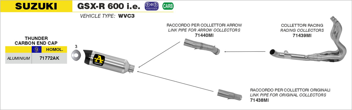 Arrow 71439MI Racing Headers