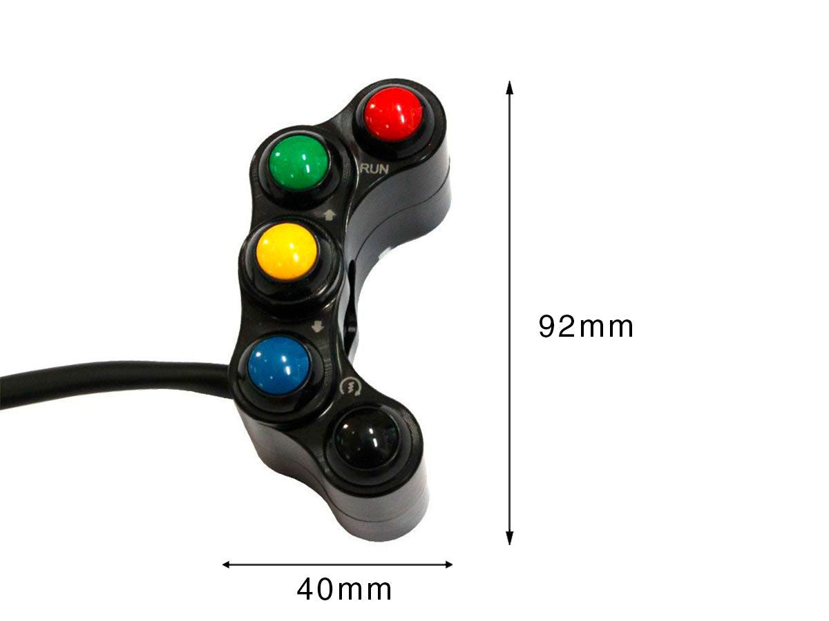 WRS 5 Button Left Racing Switch Aprilia RSV4 2009-2016